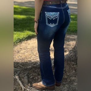 Bling bootcut jeans